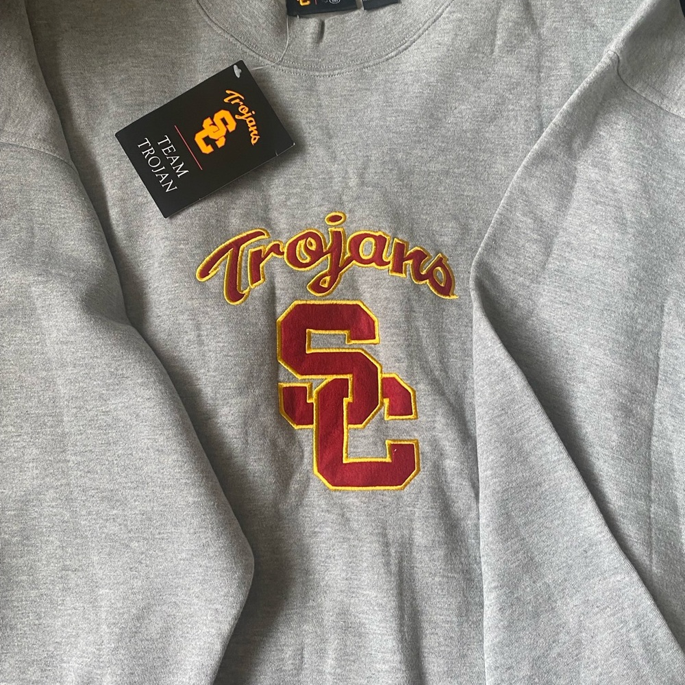 Gray USC Men’s Crewneck Sweatshirt